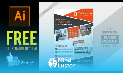 Illustrator Tutorial Real Estate Business Flyer Design Template Adobe Tutorial