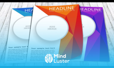 Abstract Flyer Design in Adobe Illustrator