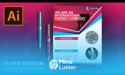 Flyer Design in Adobe Illustrator Oil Gas Company Flyer