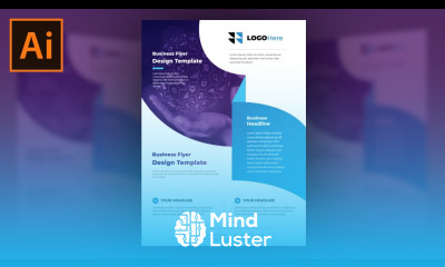 Professional Corporate Flyer Design in Adobe Illustrator