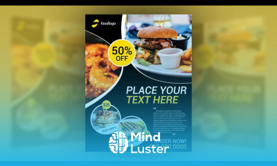 Restaurant Flyer Design in Adobe Illustrator