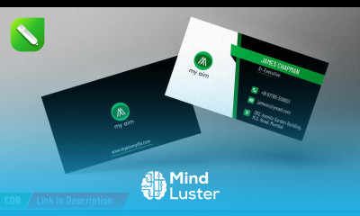 116 CorelDRAW 2021 Corporate business card design tutorial with V ENN graphics