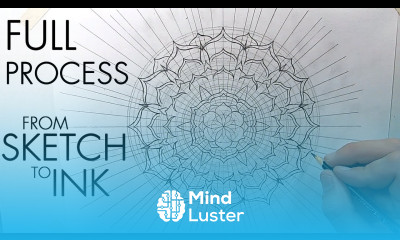 Drawing A Dotwork Mandala Bloom