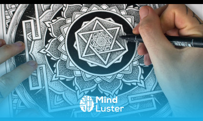 Drawing A Dotwork Yantra Mandala