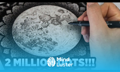 I drew the moon with nothing but dots