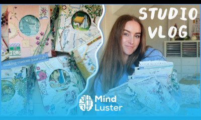 studio vlog making bespoke journals process tips ideas inspiration