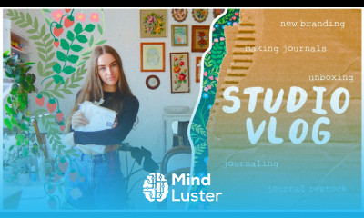  studio vlog  restock new branding journaling making covers