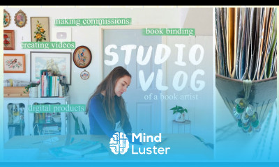  studio vlog  making custom handmade journals