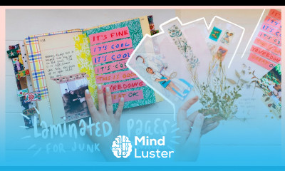 laminated pages junk journal ideas