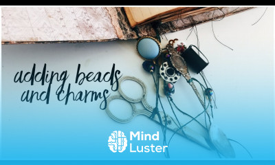 Nameless Vintage Art Journal Series Adding Beads And Charms