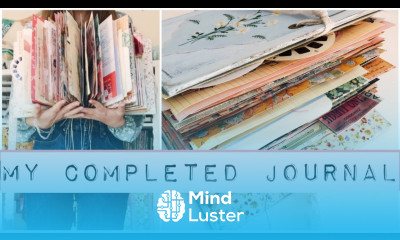 my completed junk journal flip through