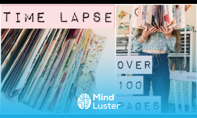 journal flip through TIME LAPSE over 100 pages