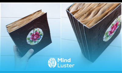 DIY How To Make An Easy Vintage Journal Step By Step Tutorial For Beginners