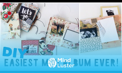 Tutorial How To Make An Easy Mini Album For Beginners DIY Travel Diary Valentines Day Gift