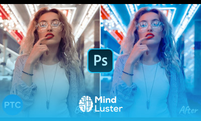 Futuristic Neon Portrait Color Effect In Photoshop CYBERPUNK Color Grade