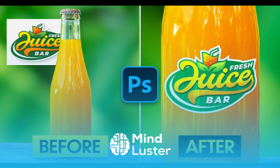 Place a Logo Onto a Bottle In Photoshop FREE PSD