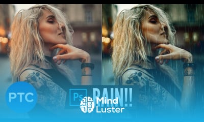 Realistic Rain Effect Photoshop Photo Manipulation Tutorial