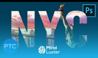 How To Put an Image Inside of Text in Photoshop FAST EASY