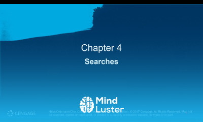 Chapter 04 Lecture on Searches