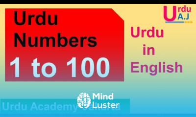 Learn Urdu Numbers 1 100