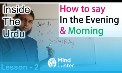 Urdu Preposition of Time Inside the Urdu