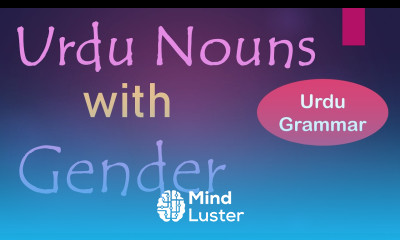 Urdu Nouns with Gender Urdu Academy Jakarta