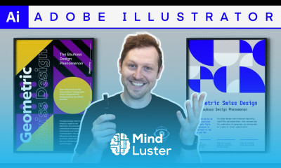 Swiss Geometric Poster Design Design Tutorial Adobe Illustrator