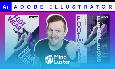 AXIAL GRID Poster Design In Adobe Illustrator