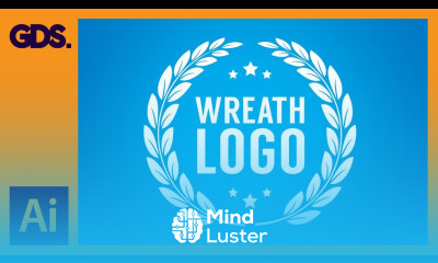 Wreath logo in Adobe Illustrator