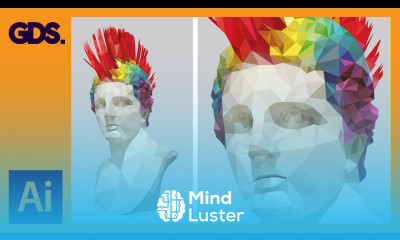 Polygonal Low poly art flat effect in Adobe Illustrator