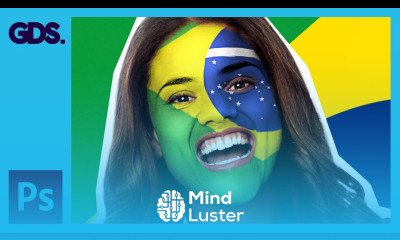 Paint your national flag face Adobe Photoshop