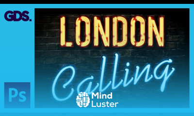 Neon Typography Photoshop Tutorial London Calling