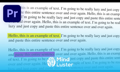 Highlighter Text Animation in Adobe Premiere Pro 2024