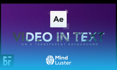 Create Video in Text and Export with a Transparent Background After Effects Tutorial