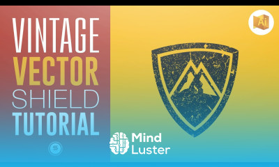 VINTAGE VECTOR LOGO How To Add Texture In Illustrator Satori Graphics Illustrator Tutorial