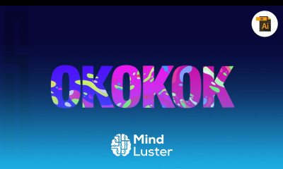 ILLUSTRATOR TYPOGRAPHY ART Using Abstract Shapes