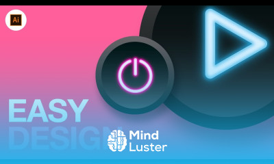 ILLUSTRATOR NEON BUTTON EFFECT