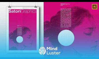 HALFTONE POSTER Design Tutorial AESTHETIC