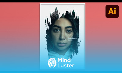 PHOTO MANIPULATION IN ILLUSTRATOR Vector Brush Stroke Poster Design