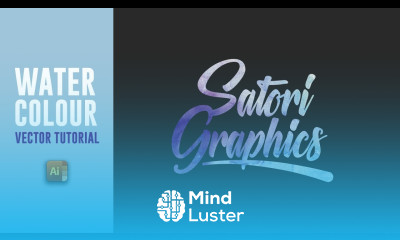 Watercolour Vector Illustrator Tutorial Watercolour Typography Illustrator