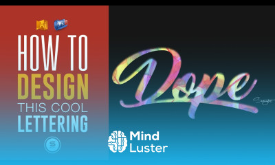 DOPE LETTERING TEXT EFFECT TUTORIAL Illustrator Tutorial
