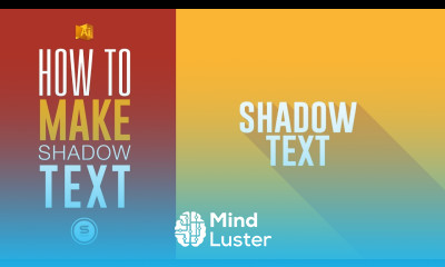 ILLUSTRATOR STRETCH SHADOW TEXT EFFECT Illustrator Tutorial