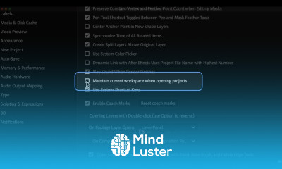 Maintain Workspaces After Effects Beta Adobe Video