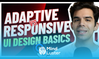 3 BIG Mistakes UI Designers make Adaptive vs Responsive UI Design UX Design Basics Ansh Mehra