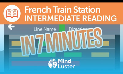 French Intermediate Trains and Stations Reading Practice