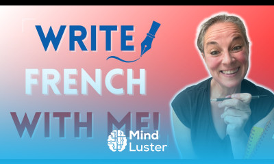 Learn how to write French with me French writing practice video