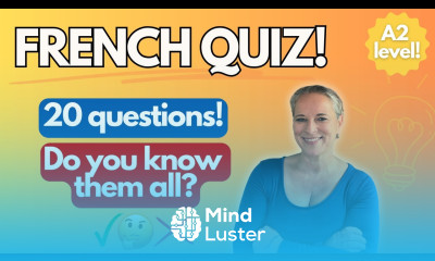 FRENCH QUIZ  Do you know ALL of these plural nouns in French