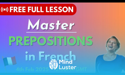 French Prepositions explained Free Full Live Lesson A1 Level French
