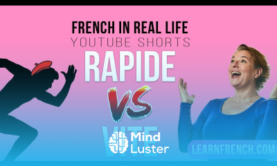 How to say QUICK and FAST in French The difference between RAPIDE and VITE Shorts