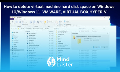 How to delete virtual machine hard disk space on Windows 10 Windows 11 VM WARE VIRTUAL BOX HYPER V